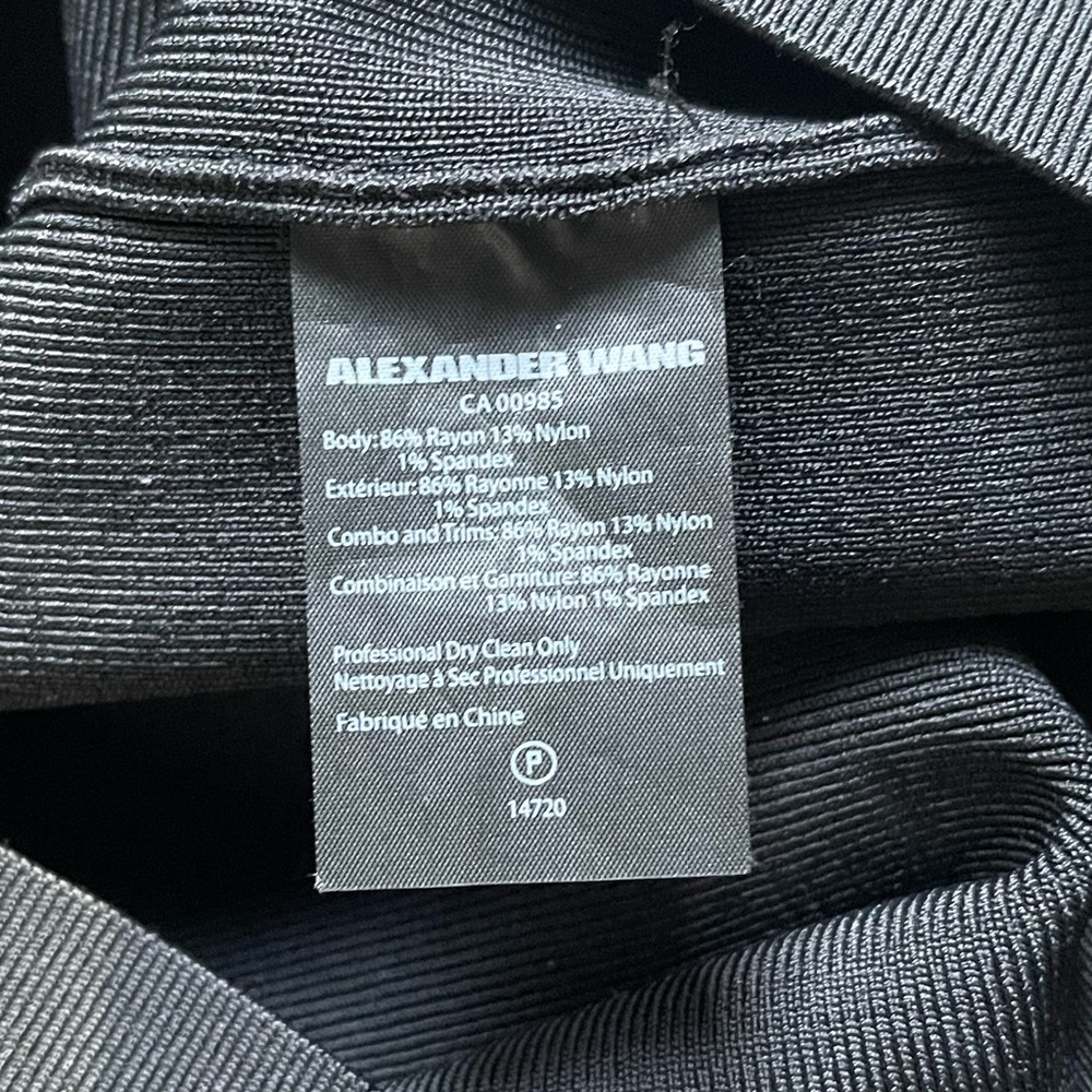 Alexander Wang black dress with chain straps - Picture 4 of 5